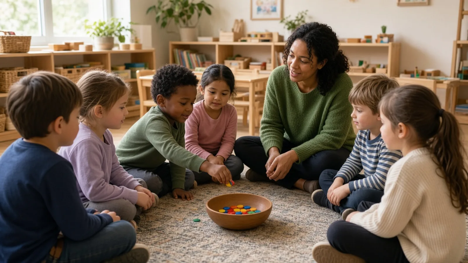 Class deciding together give the activity katılan children