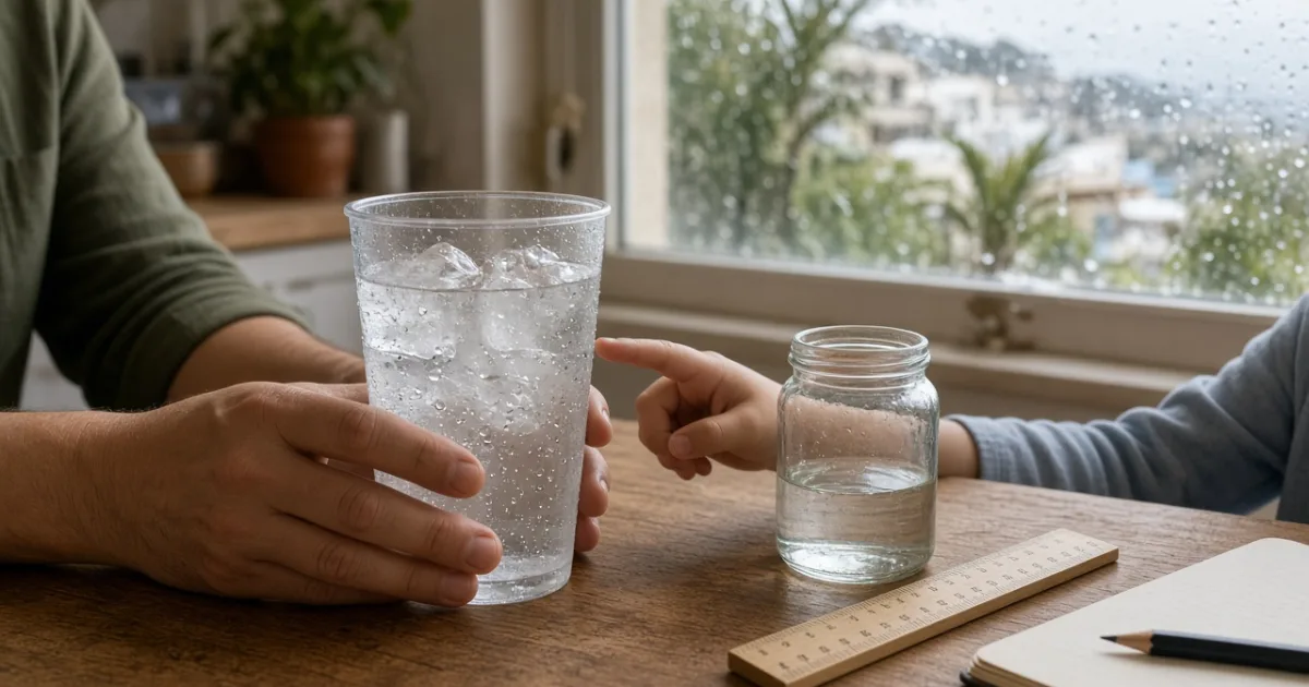 Kıbrıs’ta çocuklarla evde su döngüsü ve yağmur deneyi
